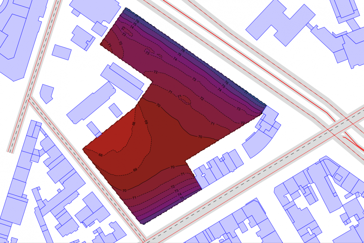 Soundplan - Immissionsprognose Isophonenkarte