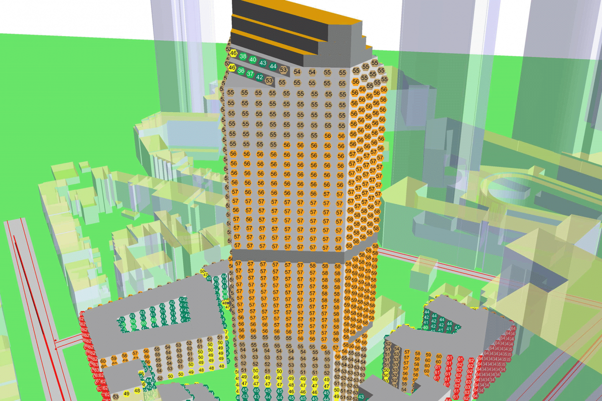Soundplan - Verkehrslärm Fassade 1