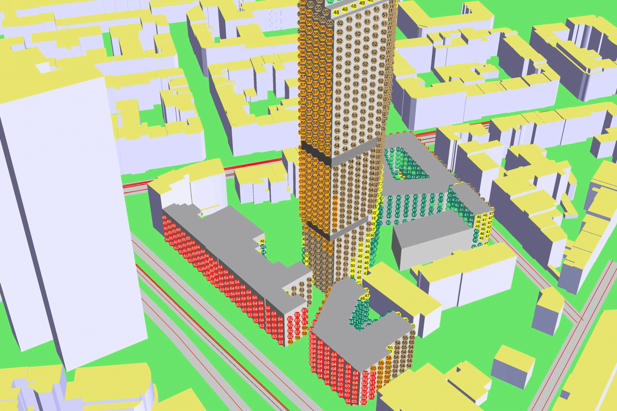 Soundplan - Verkehrslärm Fassade 2